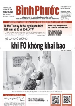 Báo in số 554 Thứ Sáu 24-12-2021 