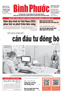 Báo in số 540 Thứ Hai 06-12-2021 