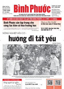 Báo in số 555 Thứ Hai 27-12-2021 