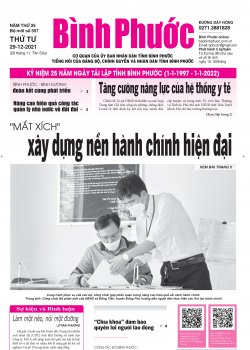 Báo in số 557 Thứ Tư 29-12-2021 