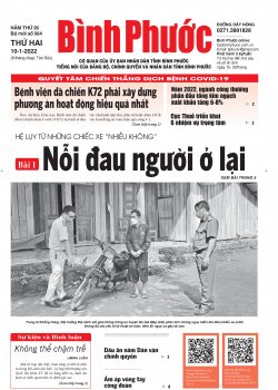 Báo in số 564 Thứ Hai 10-1-2022 