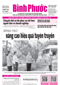 Báo in số 571 Thứ Tư 19-1-2022 
