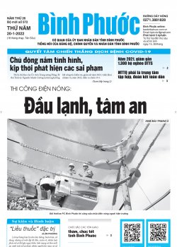 Báo in số 572 Thứ Năm 20-1-2022 