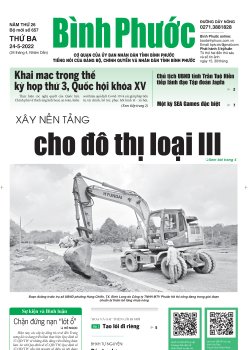 Báo in số 657 Thứ Ba 24-5-2022 
