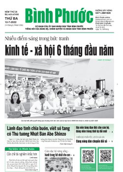 Báo in số 692 Thứ Ba 12-7-2022 