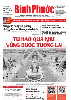 Báo in số 724 Thứ Năm 25-8-2022 	