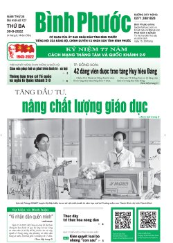 Báo in số 727 Thứ Ba 30-8-2022 	
