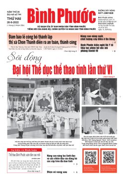 Báo in số 744 Thứ Hai 26-9-2022 