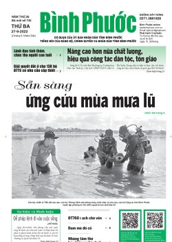 Báo in số 745 Thứ Ba 27-9-2022 