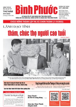 Báo in số 747 Thứ Năm 29-9-2022 