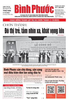 Báo in số 749 Thứ Hai 3-10-2022 