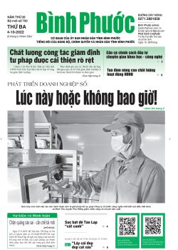 Báo in số 750 Thứ Ba 4-10-2022 