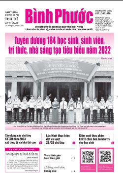 Báo in số 786 Thứ Tư 23-11-2022