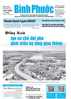 Báo in số 792 Thứ Năm 1-12-2022