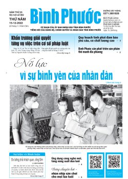 Báo in số 802 Thứ Năm 15-12-2022 