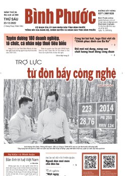 Báo in số 808 Thứ Sáu 23-12-2022 