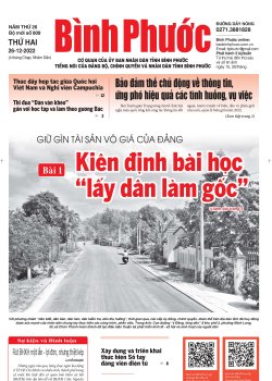 Báo in số 809 Thứ Hai 26-12-2022 