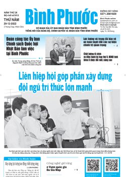 Báo in số 812 Thứ Năm 29-12-2022 