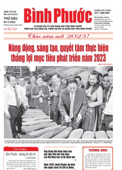 Báo in số 813 Thứ Sáu 30-12-2022 