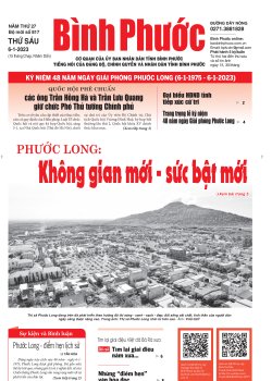 Báo in số 817 Thứ Sáu 6-1-2023 
