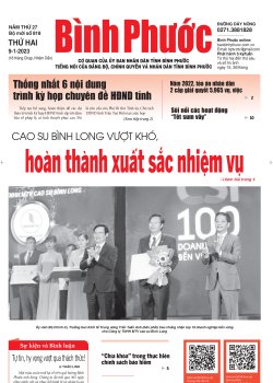 Báo in số 818 Thứ Hai 9-1-2023 