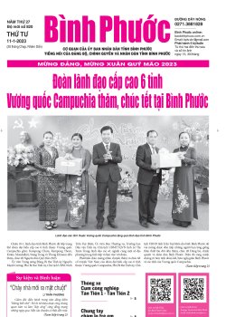 Báo in số 820 Thứ Tư 11-1-2023 