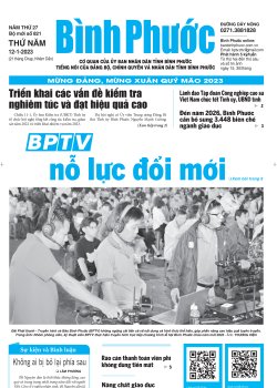 Báo in số 821 Thứ Năm 12-1-2023 