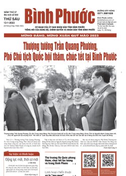 Báo in số 822 Thứ Sáu 13-1-2023 