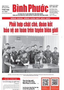 Báo in số 823 Thứ Hai 16-1-2023 
