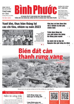Báo in số 833 Thứ Hai 30-1-2023 