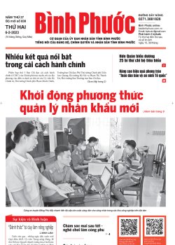 Báo in số 838 Thứ Hai 6-2-2023 