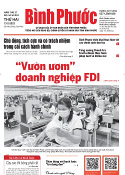 Báo in số 843 Thứ Hai 13-2-2023 