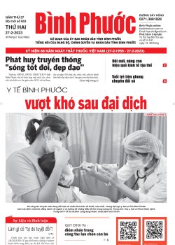 Báo in số 853 Thứ Hai 27-2-2023