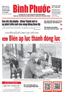 Báo in số 863 Thứ Hai 13-3-2023 