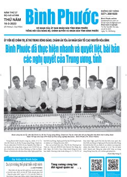 Báo in số 866 Thứ Năm 16-3-2023