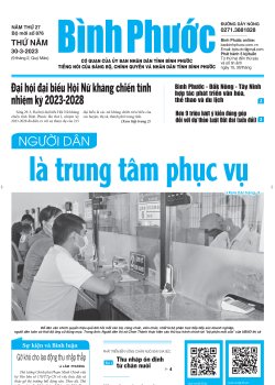 Báo in số 876 Thứ Năm 30-3-2023 