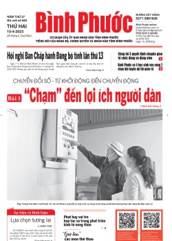 Báo in số 883 Thứ Hai 10-4-2023