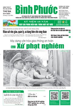 Báo in số 894 Thứ Ba 25-4-2023 