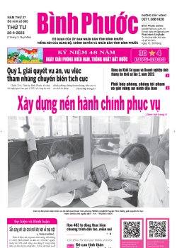Báo in số 895 Thứ Tư 26-4-2023 