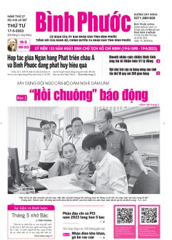 Báo in số 907 Thứ Tư 17-5-2023