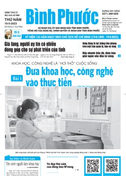 Báo in số 908 Thứ Năm 18-5-2023