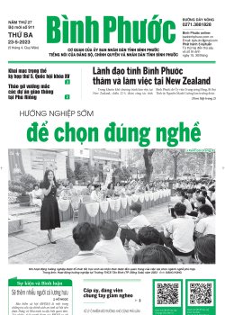 Báo in số 911 Thứ Ba 23-5-2023