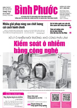 Báo in số 912 Thứ Tư 24-5-2023