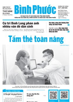 Báo in số 913 Thứ Năm 25-5-2023