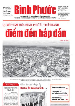 Báo in số 945 Thứ Hai 10-7-2023 