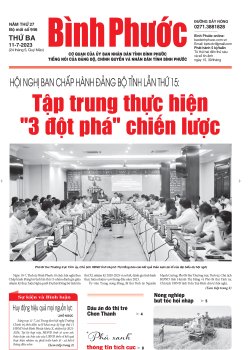 Báo in số 946 Thứ Ba 11-7-2023 