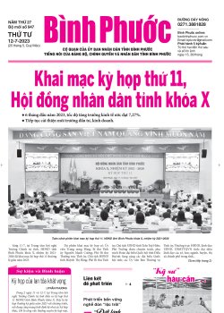 Báo in số 947 Thứ Tư 12-7-2023 