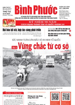 Báo in số 977 Thứ Tư 23-8-2023 