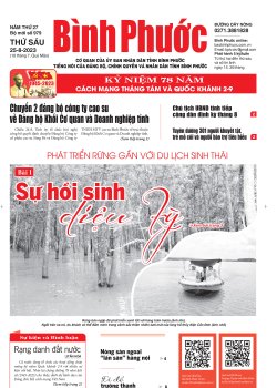 Báo in số 979 Thứ Sáu 25-8-2023 