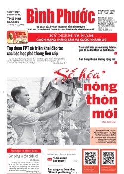 Báo in số 980 Thứ Hai 28-8-2023